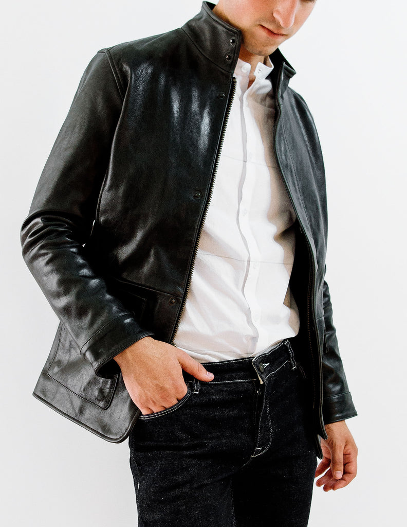 Morris Hunting Coat in Midnight Black, Made by Hencroft