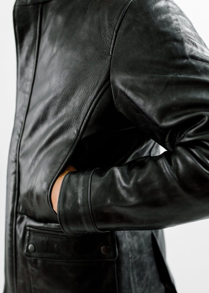 Morris Hunting Coat in Midnight Black, Made by Hencroft