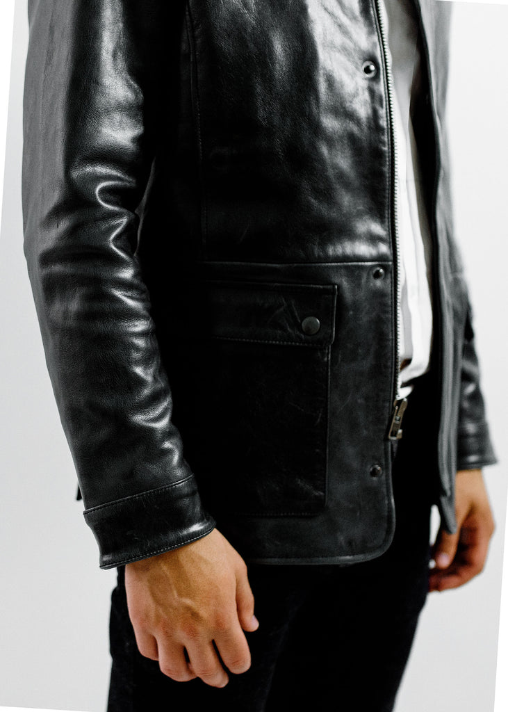 Morris Hunting Coat in Midnight Black, Made by Hencroft